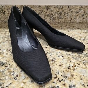 STUART WEITZMAN Womens Size 7 B Fabric Pumps Shoes Patent Heel Beautiful